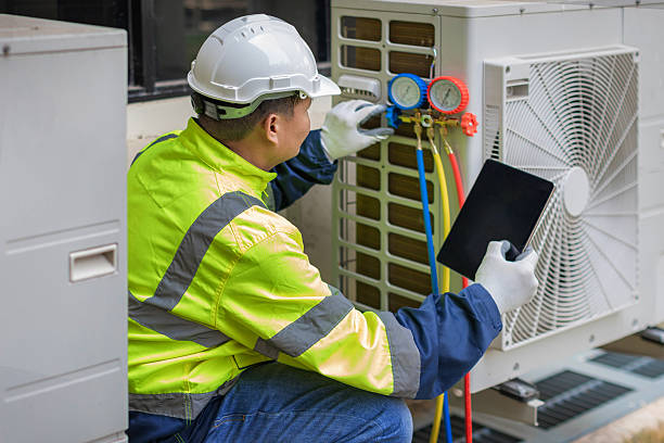 Professional Heat Pump Repair technician working in Prospect Park, NJ